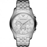 Emporio Armani Men’s Chronograph Stainless Steel Silver Dial 45mm Watch AR1702